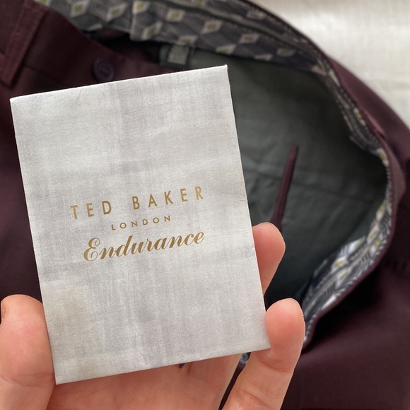 Ted baker dress pants. Plum - Picture 5 of 7